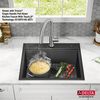25&rdquo; Drop-In Top Mount&nbsp;16 Gauge Workstation Kitchen Sink Single Bowl&nbsp;with WorkFlow&trade; Ledge and Accessories